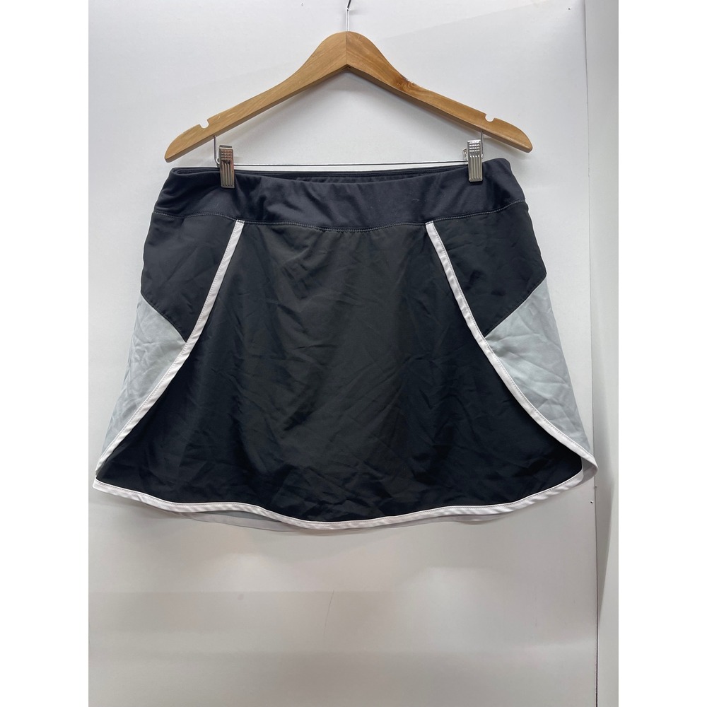 Zelos Womens Black‎ Grey Colorblock Athletic Tennis Golf Skort Size 1X